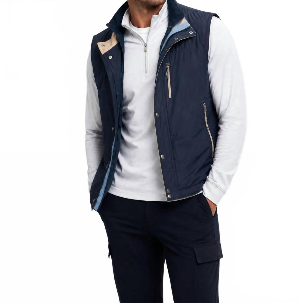 NEW BUKI tech exec vest and single shot shirt in navy